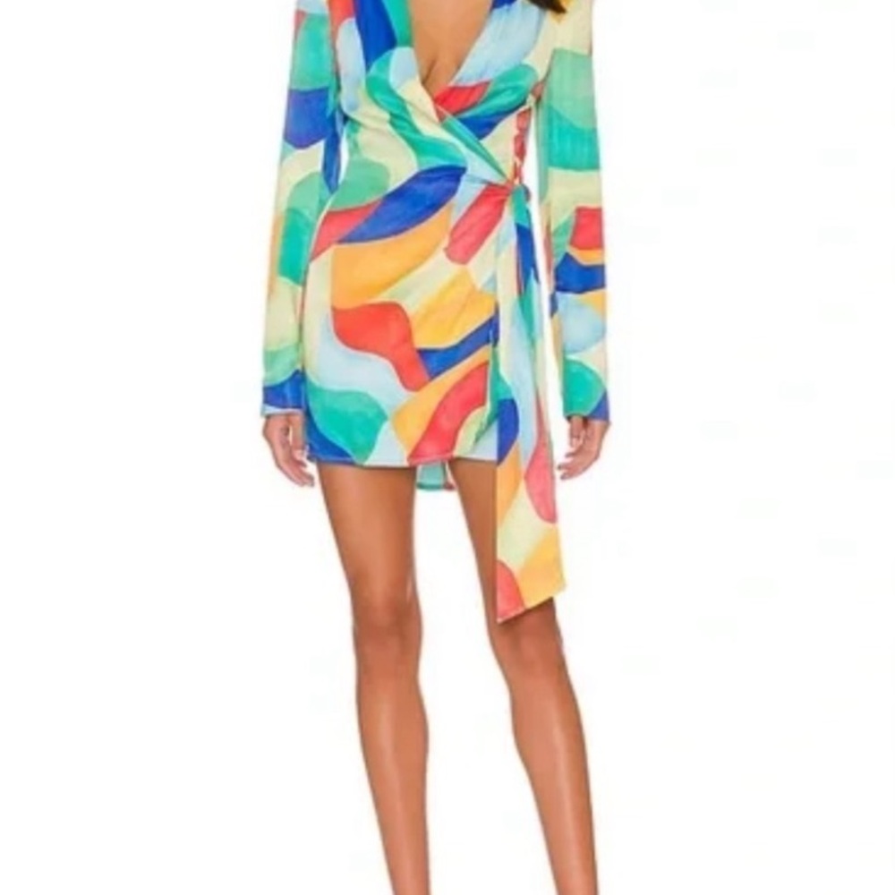 WeWoreWhatWrap Mini Dress